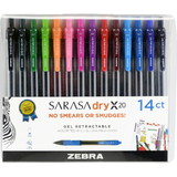 Zebra Pen Sarasa Gel Medium Point Retractable Pens