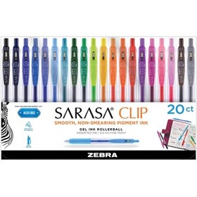 Zebra Pen Sarasa Clip Retractable Gel Ink Pens