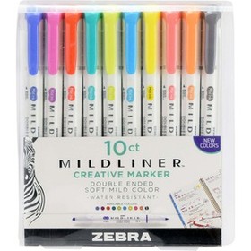 Zebra Pen ZEB78101 Mildliner Double-ended Assorted Highlighter Set 10PK