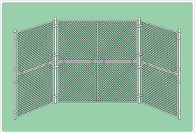SportsPlay 551-210 Prefabricated Baseball/Softball Backstop