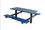 SportsPlay 601-649 Double Cantilever Table w/ 4" Square Tubing, 6' Beveled Perforated