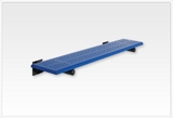 SportsPlay 601-695 Team Bench wtihout Back, 10' Beveled Perforated