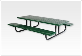 SportsPlay 602-704 Early Childhood Rect. Picnic Table, 6' Rolled Perforated