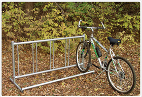 SportsPlay 801-176 Single Entry Bike Rack - Permanent, 10 ft