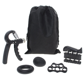 Muka 5 Pack Hand Gripper Kit Adjustable Resistance Gripper Finger Stretcher Grip Trainner Stress Ball