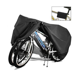 Muka Bicycle Cover for 2 Bikes, 190T Nylon Waterproof & Anti Dust UV Protection Bike Cover with Lock-Holes & Storage Bag
