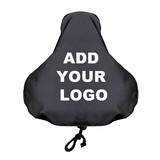 Muka Personalized Bicycle Seat Cover Add Your Logo Adjustable Drawstring Rainproof Seat Cover for Bike