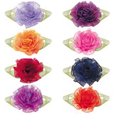 Muka DIY 200 Pcs Exquisite Flowers Craft Ribbon Bows Carnation Sewing Dress Ornament