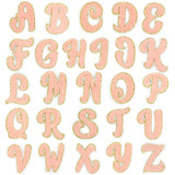 Muka 27 Pcs Chenille Letters Patches Iron-on Embroidery Appliques for Clothing DIY Accessories