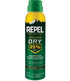 Repel&#174; Inect Repellent Sportsmen Formula&#174; Dry 25% DEET (Aerosol), 4 oz