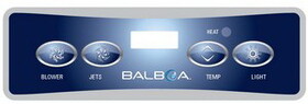 Balboa 10669 Overlay VL401 Blower/Temp/Jets/Light