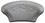 Dimension One Spas 1510-593 Curved Neck Flex Jet Pillow 2004+ grey, Price/each