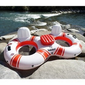 Swimline 17002 Solstice Super Chill River Tube Double Duo With Cooler 97"