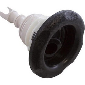 Waterway Plastics 229-8011 5-Scallop Roto Poly Storm Jet-Black, Thread-In Style