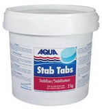 Lawrason's 27201P02 Aqua Stab Tabs 2kg - Tab Stabilizer (Cyanuric Acid)