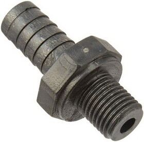 Waterway Plastics 413-1201 THREADED ADAPTER, 1/4 N.P.S.M. X 3/8"B