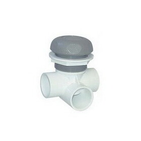 Waterway Plastics 600-4387 Waterway 2-Port On/Off Valve, 1" Horizontal, 5-Scallop - Gre