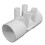 Waterway Plastics 672-7110 3/4 Ribbed Manifold, 2S x 2S x (4) 3/4 RB, Price/each