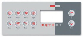 Gecko 9916-100723 Overlay Only For TSC 8 (10 Button)