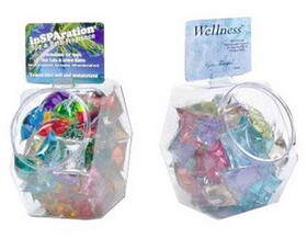 inSPAration FB-INS Clear Plastic Fish Bowl c/w 50pcs 1/2oz Pillow Packets of I