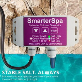 ControlOMatic SmarterSpa-IL Salt System, Controlomatic, In-Line W/Chlor Dedection