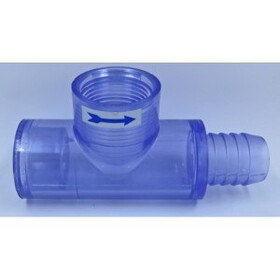 Harwil TEE7 Clear Tee 1/2 Slip/1" Spg X 3/4 Barb