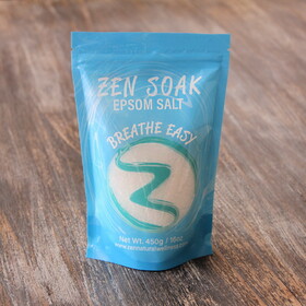 ZEN Natural Wellness ZEN-BREATHE Zen Soak Breathe Easy Aromatherapy Epsom Salt 450g
