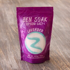 ZEN Natural Wellness ZEN-LAVENDER Zen Soak Lavender Aromatherapy Epsom Salt 450g