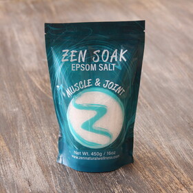 ZEN Natural Wellness ZEN-MUSCLE Zen Soak Muscle &amp; Joint Aromatherapy Epsom Salt 450g