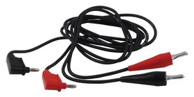 Simpson 07500 LEADS Alligator Clip to Banana Plug Test Lead, Alligator Clip, Black, Red