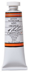 M Graham MG33017 Azo Orange 15Ml Watercolor