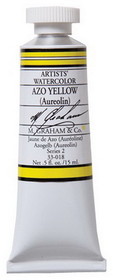 M Graham MG33018 Azo Yellow 15Ml Watercolor