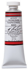 M Graham MG33120 Naphthol Red 15Ml Watercolor