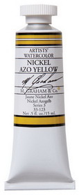 M Graham MG33123 Nickel Azo Yellow 15Ml Watercolor
