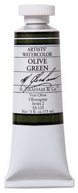 M Graham MG33125 Olive Green 15Ml Watercolor