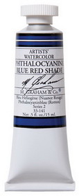 M Graham MG33141 Phthalocyanine Blue Red 15Ml Watercolor