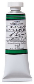 M Graham MG33151 Phthalocyanine Green Yellow 15Ml Watercolor