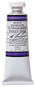 M Graham MG33194 Ultramarine Violet Deep 15Ml Watercolor