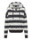 MV Sport W21721 Women's Striped Fleece Boxy Hooded Sweatshirt