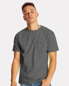 Custom Hanes 5590 Authentic Short Sleeve Pocket T-Shirt