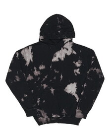 Dyenomite 854BW Premium Fleece Bleach Wash Hooded Sweatshirt