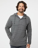 J.America 8897 Horizon Quilted Anorak Hooded Pullover
