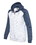 J.America 8679 Women's M&#233;lange Fleece Colorblocked Full-Zip Sweatshirt