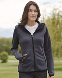 Weatherproof W18700 Women's HeatLast™ Fleece Tech Full-Zip Hooded Sweatshirt