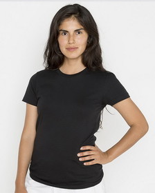 Custom Los Angeles Apparel 21002 USA-Made Women's Fine Jersey T-Shirt