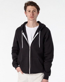 Custom Los Angeles Apparel F97 USA-Made Flex Fleece Full-Zip Hooded Sweatshirt