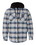 Custom Burnside 8620 Quilted Flannel Full-Zip Hooded Jacket