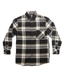 Custom Burnside 4212 Youth Open Pocket Long Sleeve Flannel Shirt