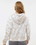 MV Sport W23718 Women's Sueded Fleece Tie-Dyed Crop Hooded Sweatshirt