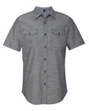 Custom Burnside 9255 Chambray Short Sleeve Shirt